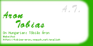 aron tobias business card